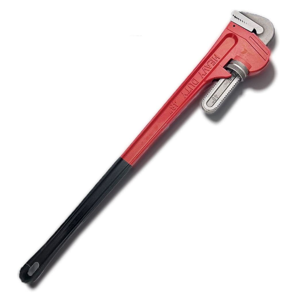 Chave de Grifo 48" Pol Fertak Aço Carbono Tipo Americana Para Tubos Encanamento Hidráulica Pesada