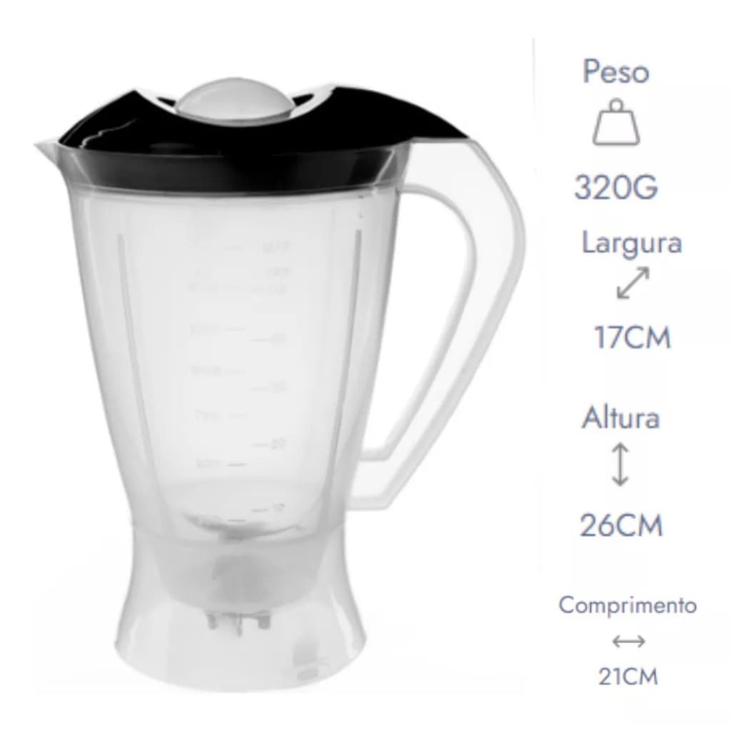 Copo Para Liquidificador Britânia Diamante / Electrolux Chef