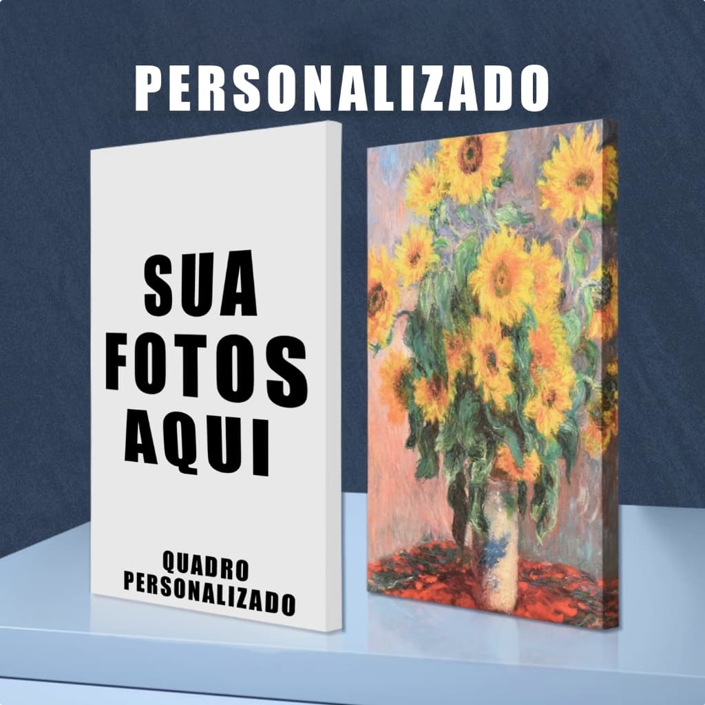 Quadro Decorativo Personalizado com Sua Foto Impressão em Tela Canvas de Alta Qualidade  presente para o Dia das festa