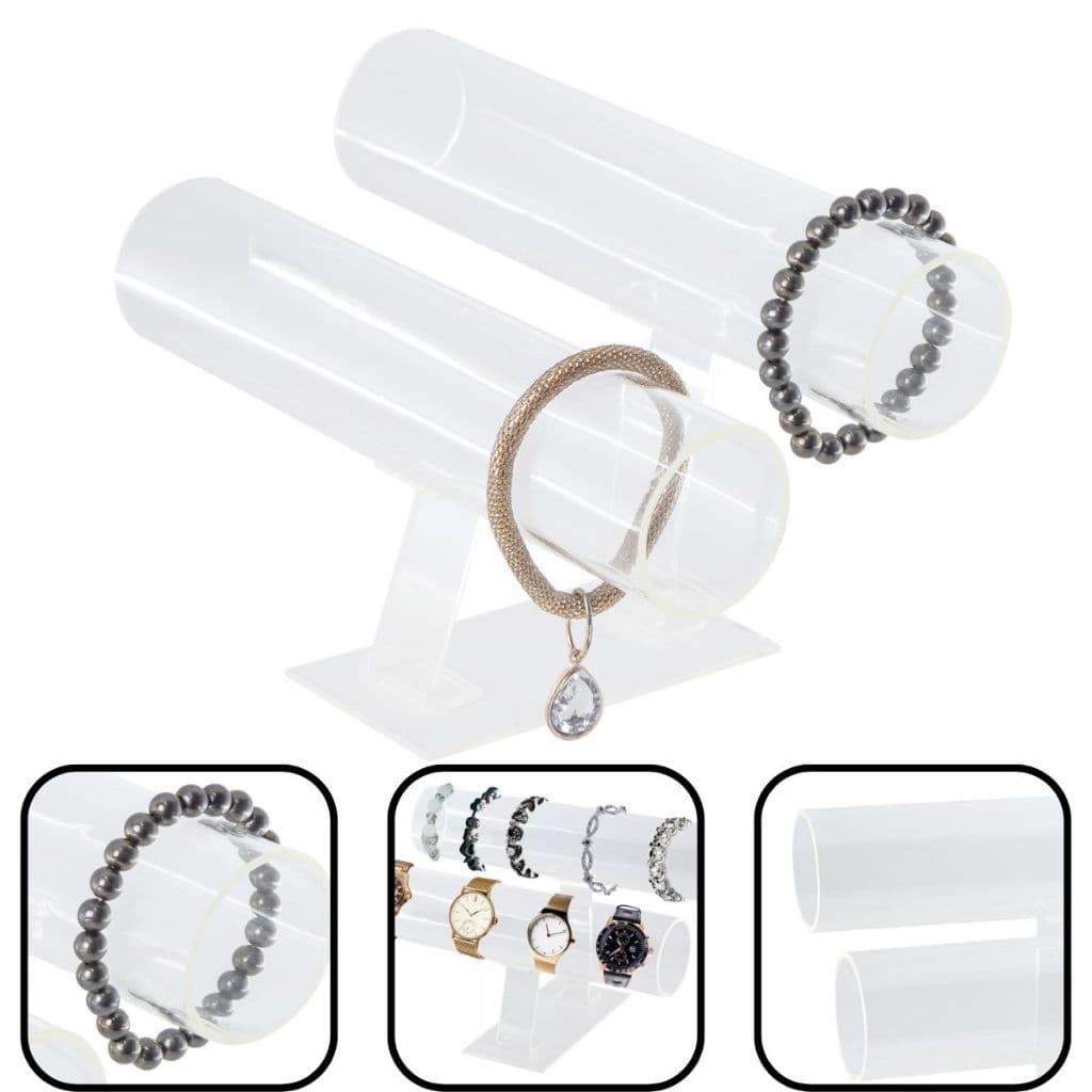 Expositor Pulseira Relógios Duplo Acrílico Transparente