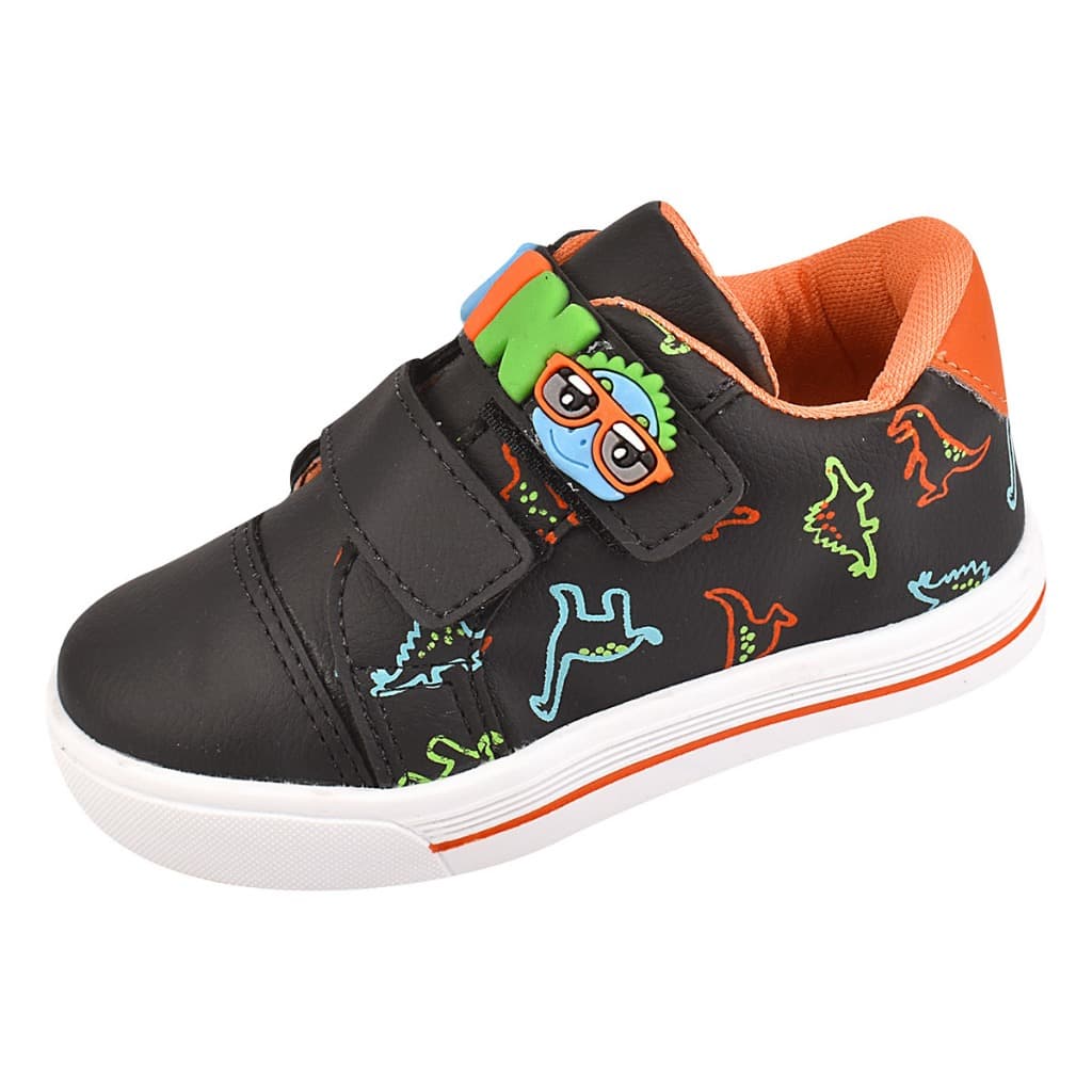 Tenis infantil casual menino moda confortável escola promoção volta as aulas velcro leve macio