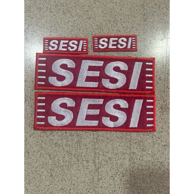 patch bordado SESI grande 4 unidade com termocolante moletom inverno.