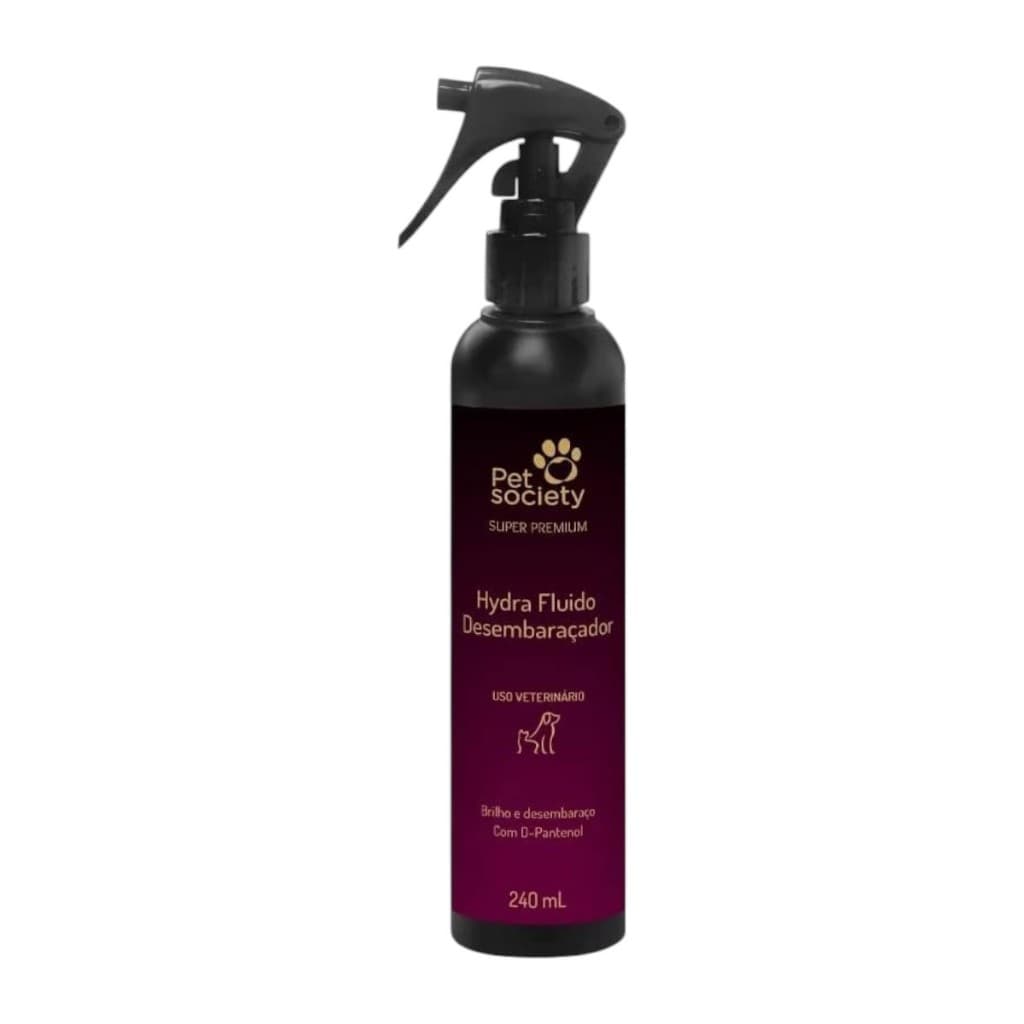 Desembaraçador para Pelos Fluído Tira Nós Pet Society Cães E Gatos 240ml