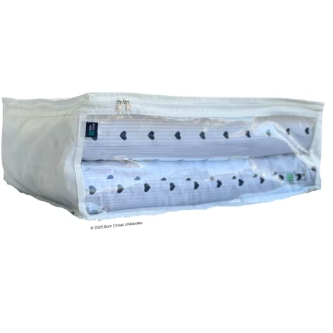 CAIXA SACO ORGANIZADOR PARA ARMAZENAR ROUPA DE INVERNO COR BRANCO