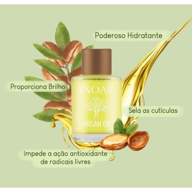 Óleo Capilar Reparador de Pontas Inoar Argan Oil 7ml