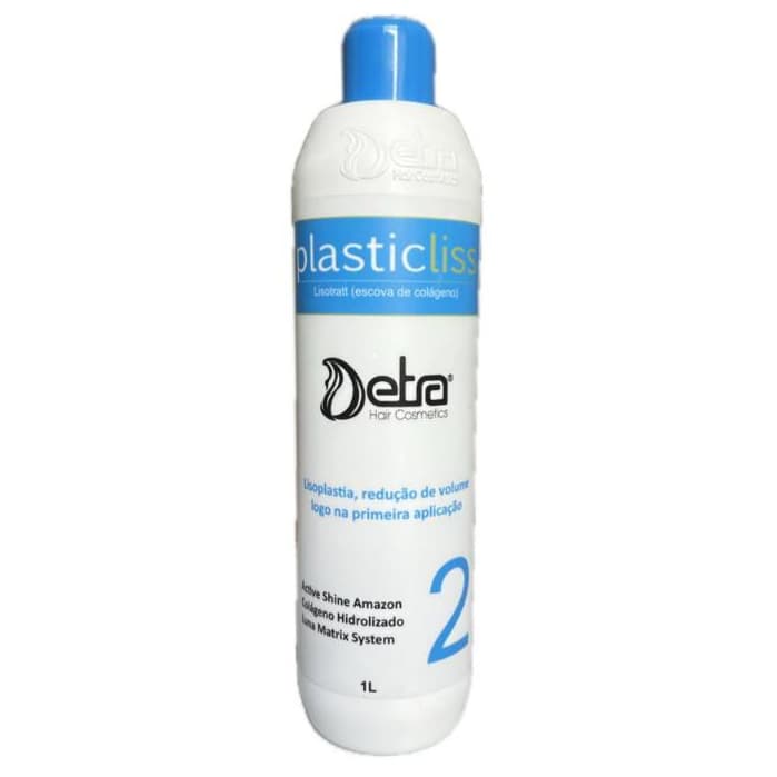 Escova Orgânico Sem Formol Alisamento Lisotrat plasticlis 1L passo 2 Realinhamento Detra cosmeticos