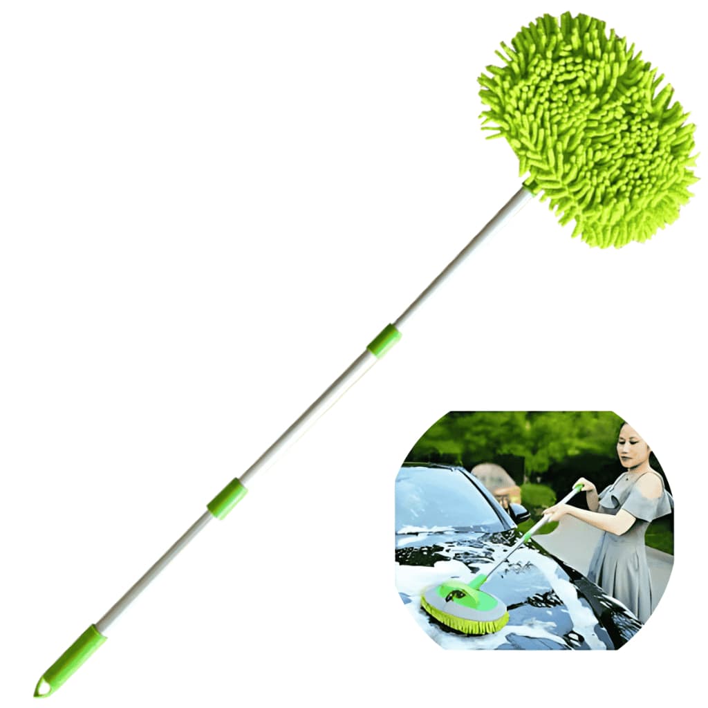Mop Esfregão Lava Carro Extensor Automotivo Microfibra Limpeza