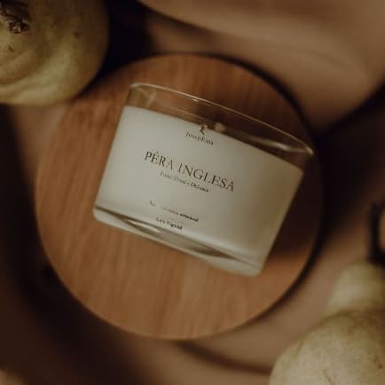 Vela Aromática Pera Inglesa - Vela Perfumada  - Vela Artesanal