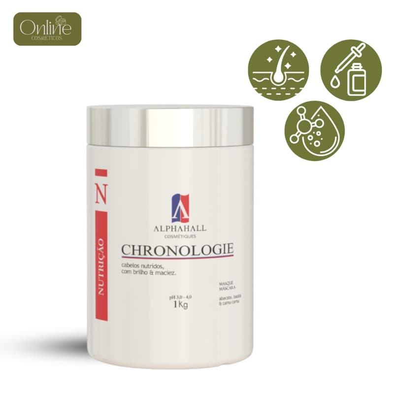 Nutrição Cronograma 1 kg Alphahall Protege o cabelo do Ressecamento