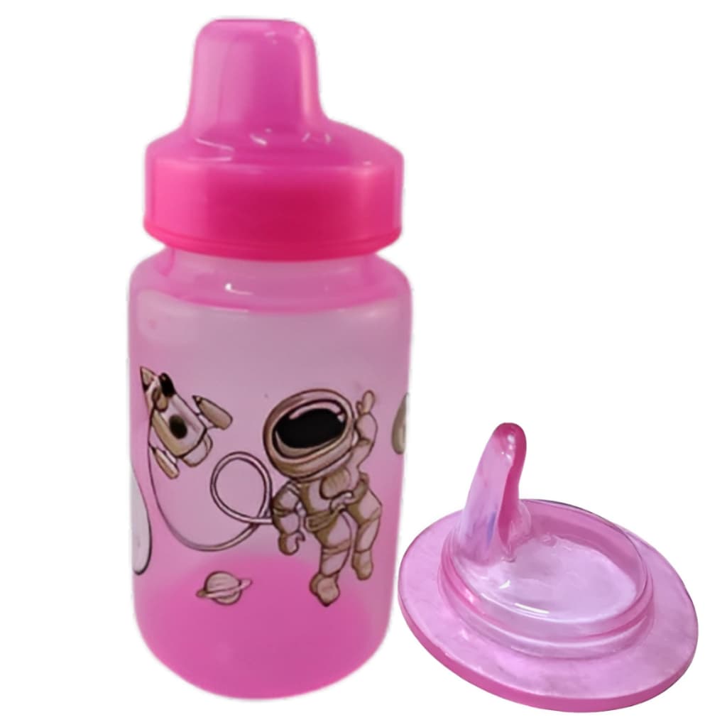 Copo Astronauta Treinamento Infantil 300ml Copo Transição - ROSA Pepeta