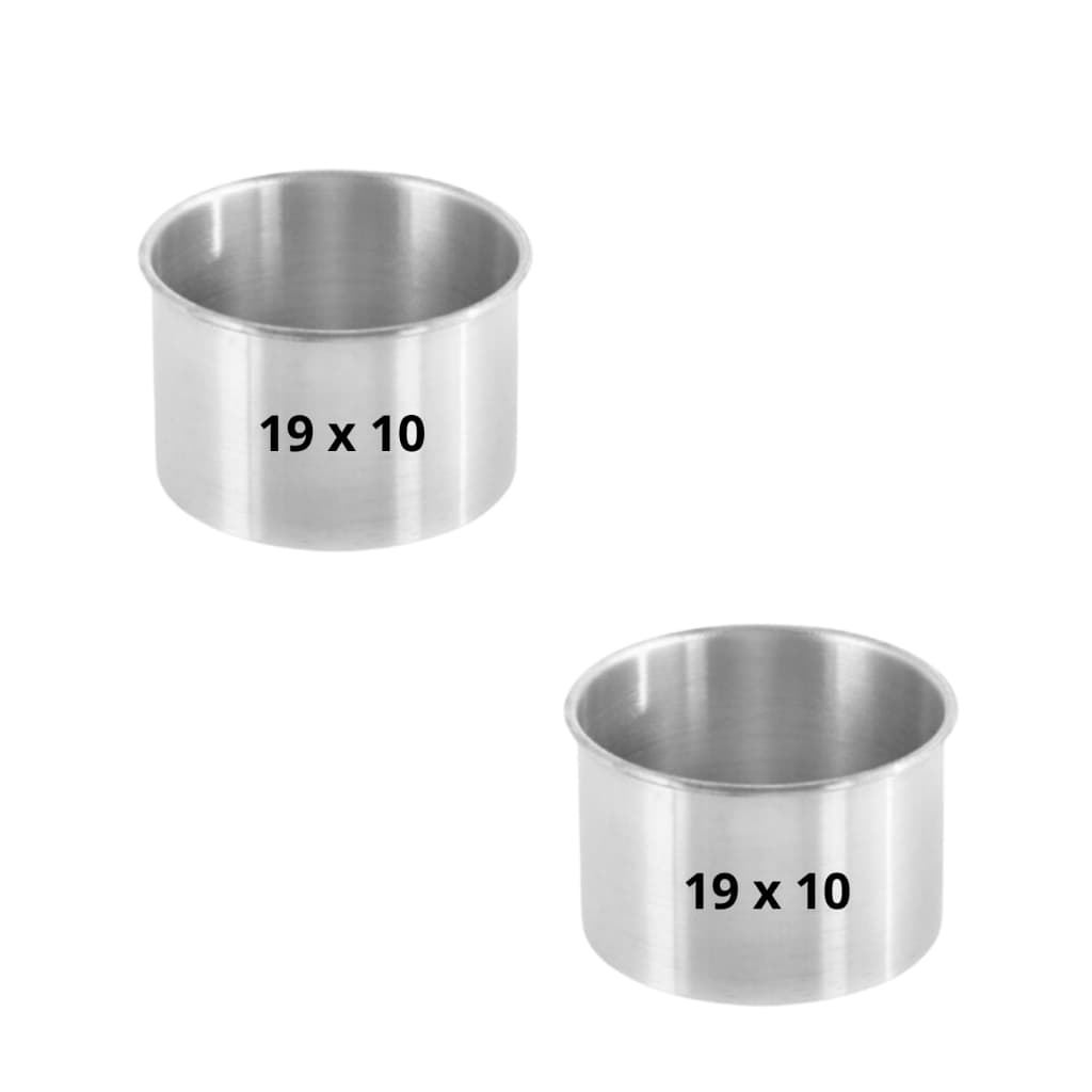 KIT 2 (DUAS) Forma REDONDA ALTA 19 x 10  Bolo Aluminio Assadeira