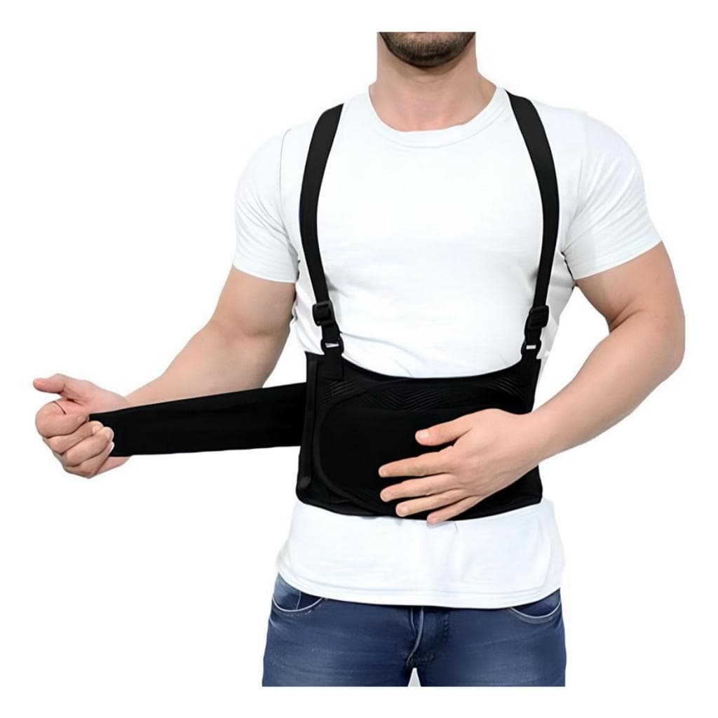 Cinta Lombar Faixa Abdominal Ergonômica Para Coluna Postura