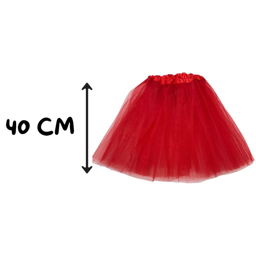Saia De Tule Tutu Adulto Lisa Colorida Festa Carnaval Juvenil e Adulto 40 Cm