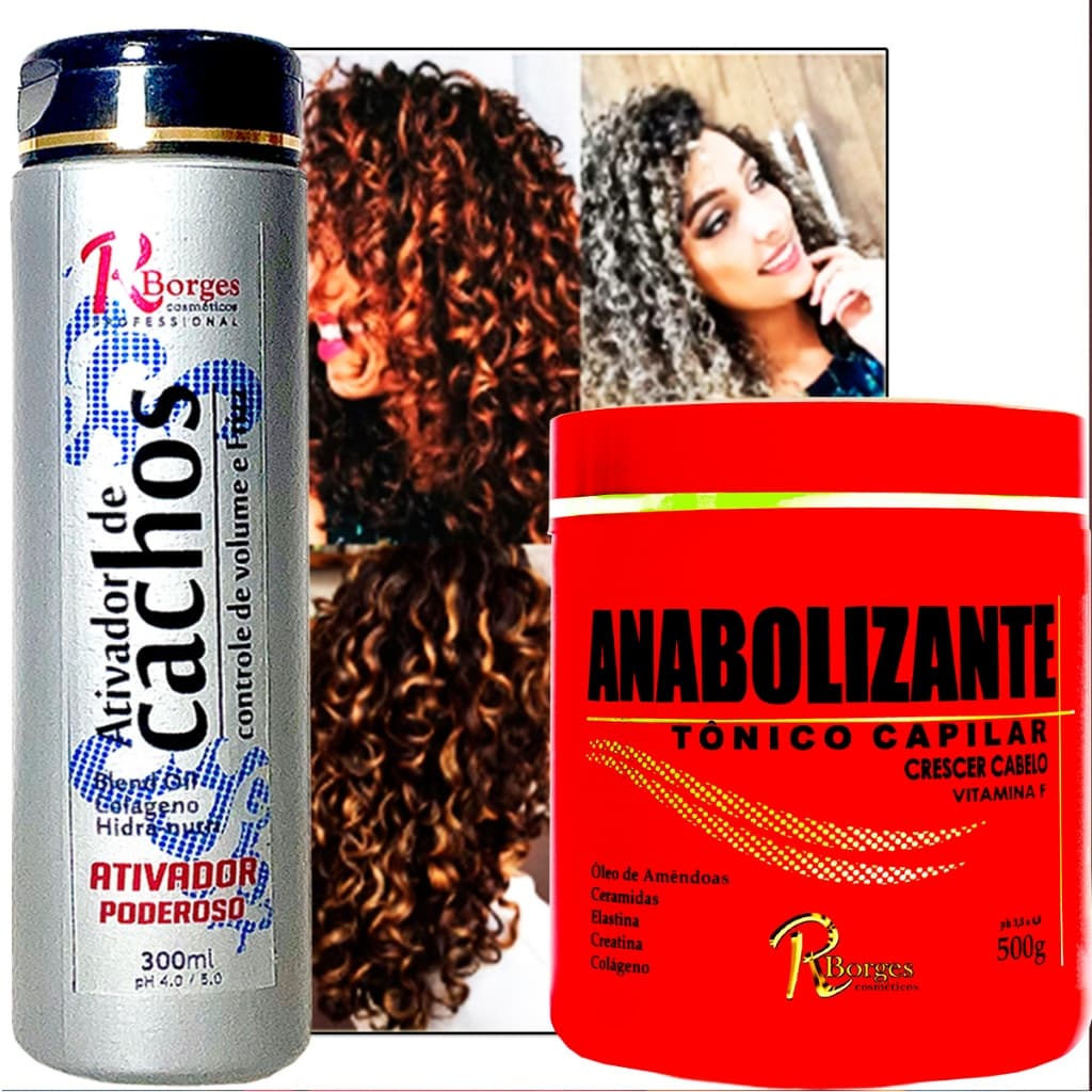 Cabelos Cacheados Ativador De Cachos Profissional 300ml cabelo cacheado cabelo