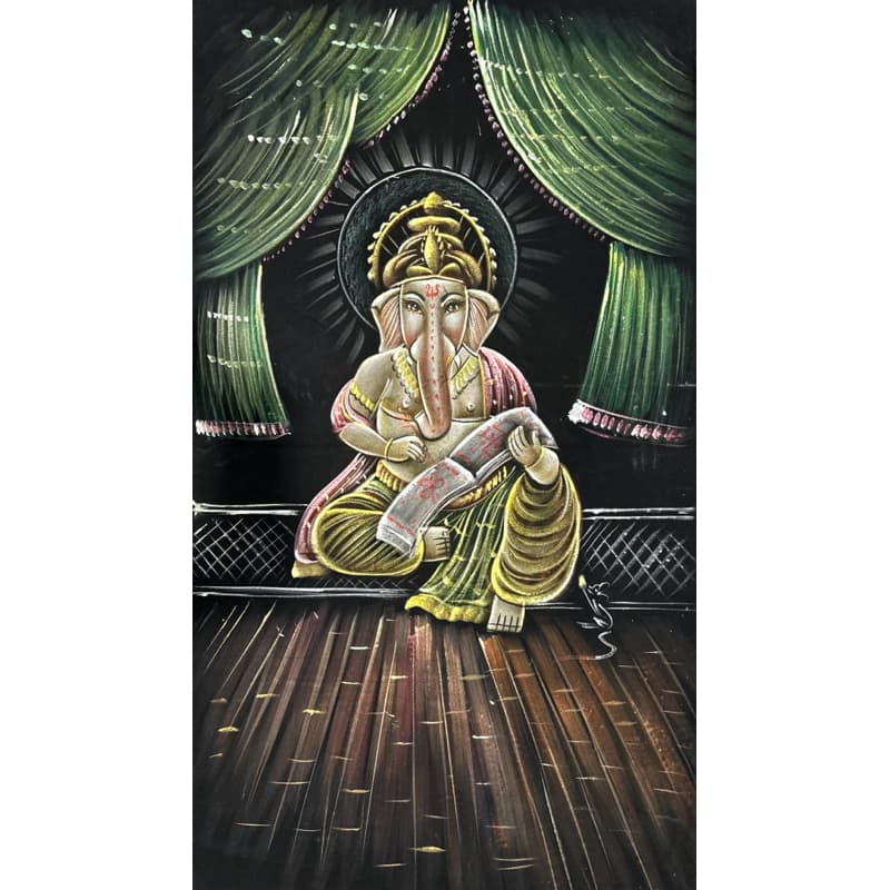 Panô Bandeira Tapeçaria Decorativo Ganesha