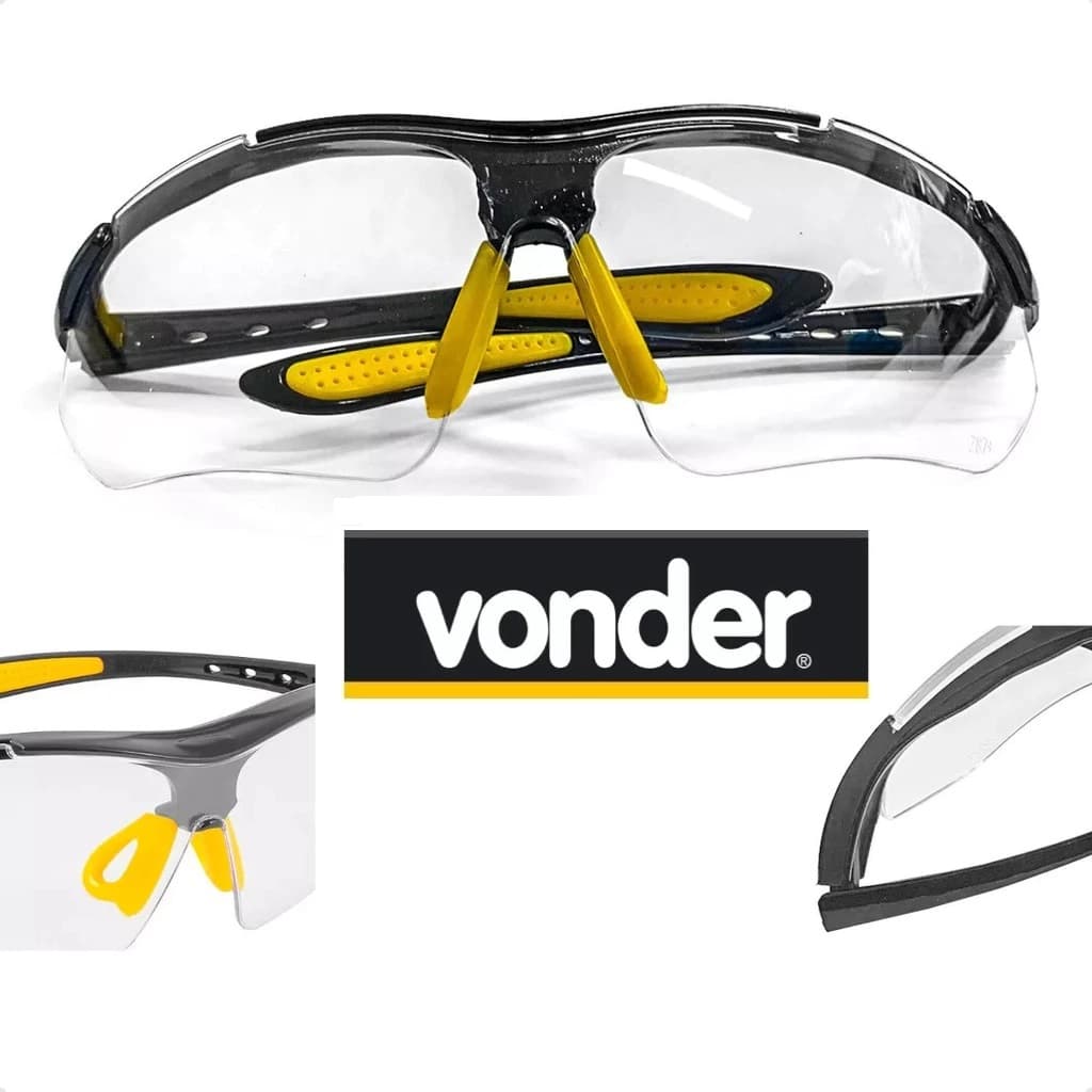 Óculos de Segurança Proteção Trabalho EPI Boxer Vonder