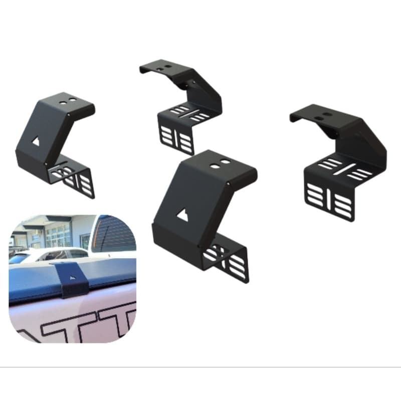 4x Suporte Para Rack Caçamba Lateral Universal Caminhonete pickup frontier amarok hilux s10 strada montan saveiro triton
