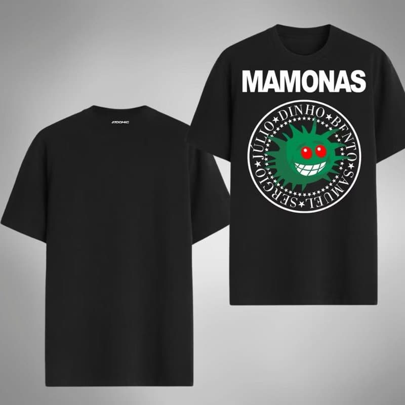 Camiseta Unissex Algodão Premium Casual Algodão 30.1 Rock Camisa Estampada Mamonas Assassinas