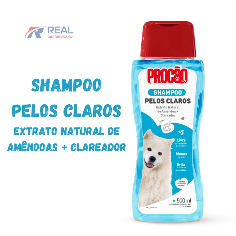 Shampoo Procão Pelos Claros 500ml – Clareador Natural com Extrato de Amêndoas