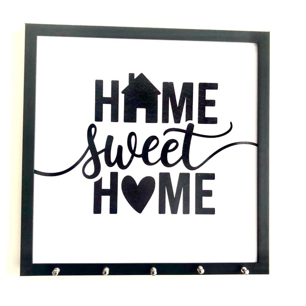 Quadro decorativo cobre caixa de luz com moldura 53x53 HOME SWEET HOME sala/quarto/cozinha/decoração/parede Home casinha