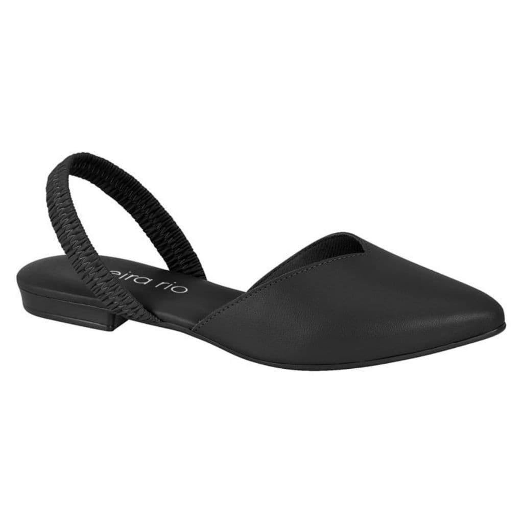 Sapatilha Mule Feminino Preto Ajustável Beira Rio Macia Leve Confortável