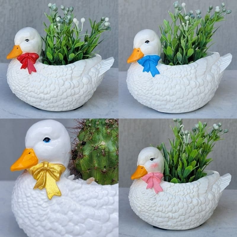 Vaso Pato Decorativo Patinho Plantador