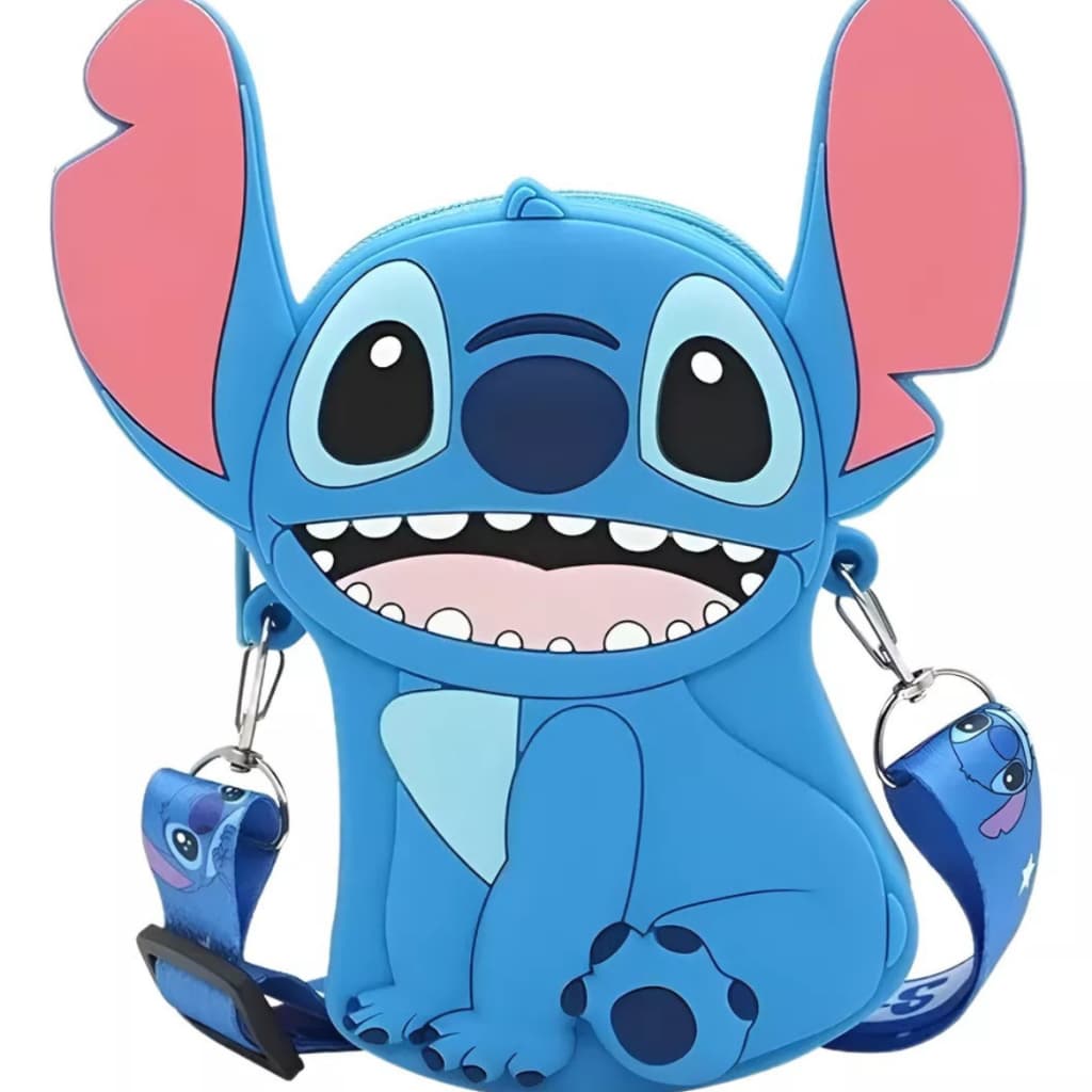 Bolsinha Stich Infantil De Silicone Lilo Stit Stick Stitch