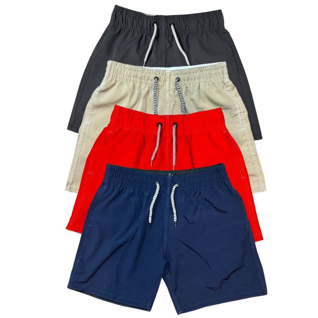 kit 4 shorts menino tactel infantil juvenil com bolso  mauricinho praia