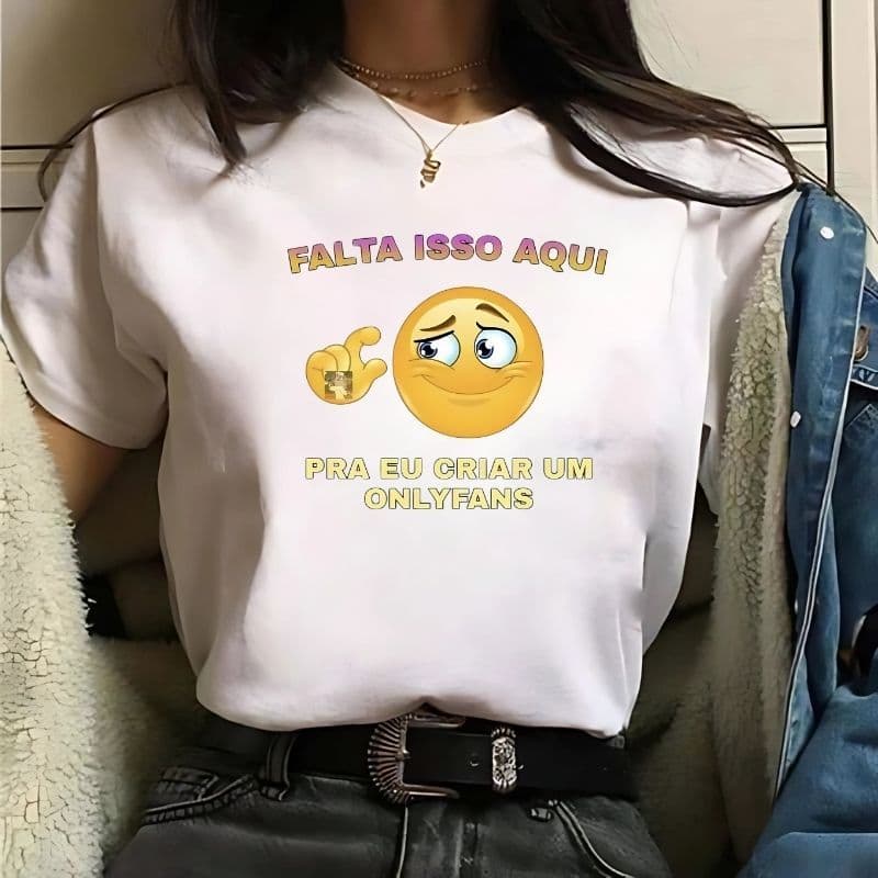 Camisa Baby Look Feminina Meme T shirt / Camiseta Mulheres Engraçadas