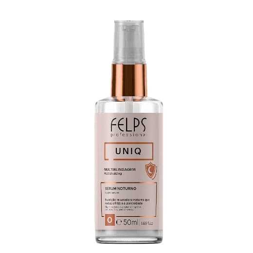 Felps Uniq 6 em 1 Sérum Nutrição Reparadora Noturno Multi blindagem 50ml