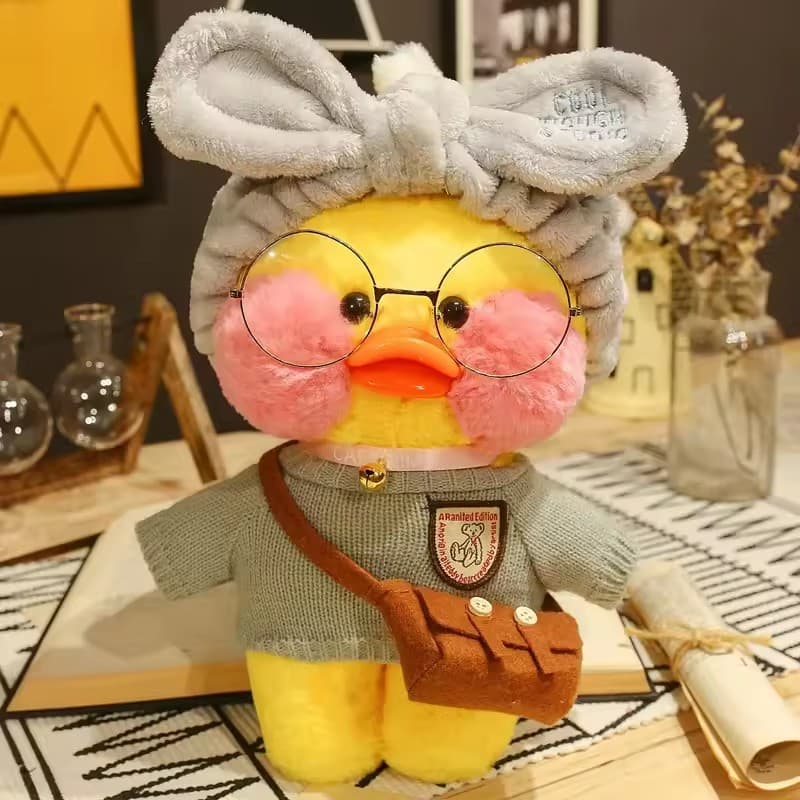 Brinquedo Pelúcia Paper Duck Pato LALAFANFAN Kawaii Tiktok Fofo Envio Nacional