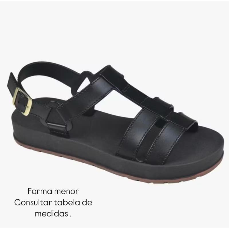 SANDALIA FEMININA ADULTO PLATAFORMA LANÇAMENTO