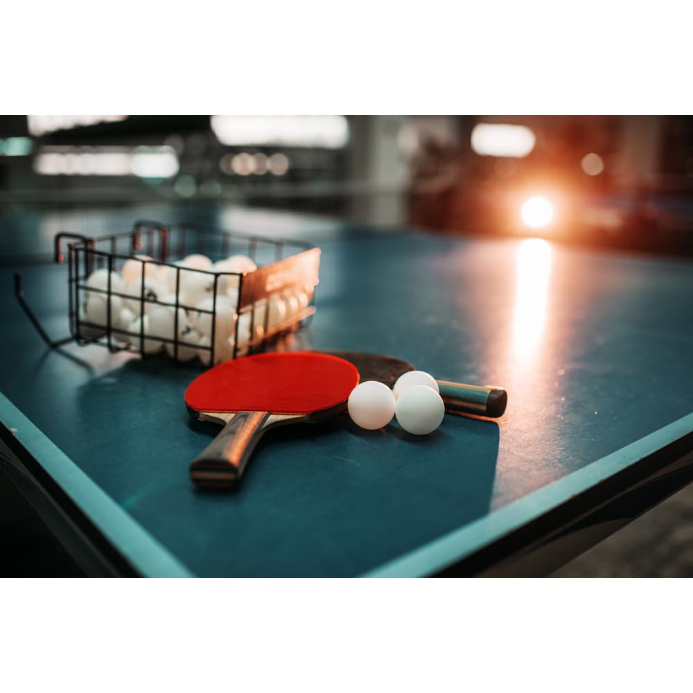 Kit Ping Pong Tênis Mesa Com 2 Raquetes E 3 Bolinhas