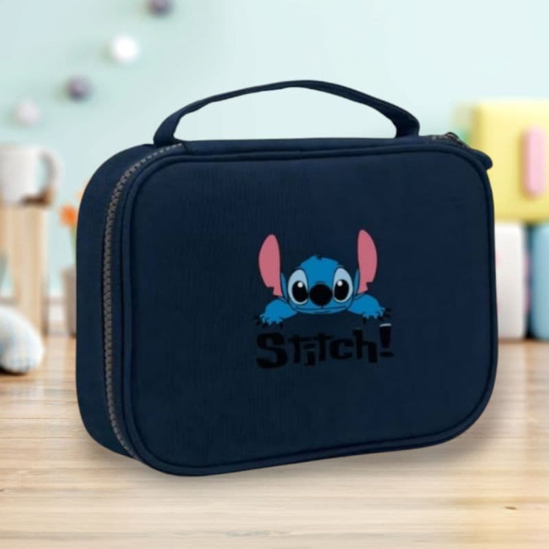 estojo organizador Box grande stitch estojo escolar.