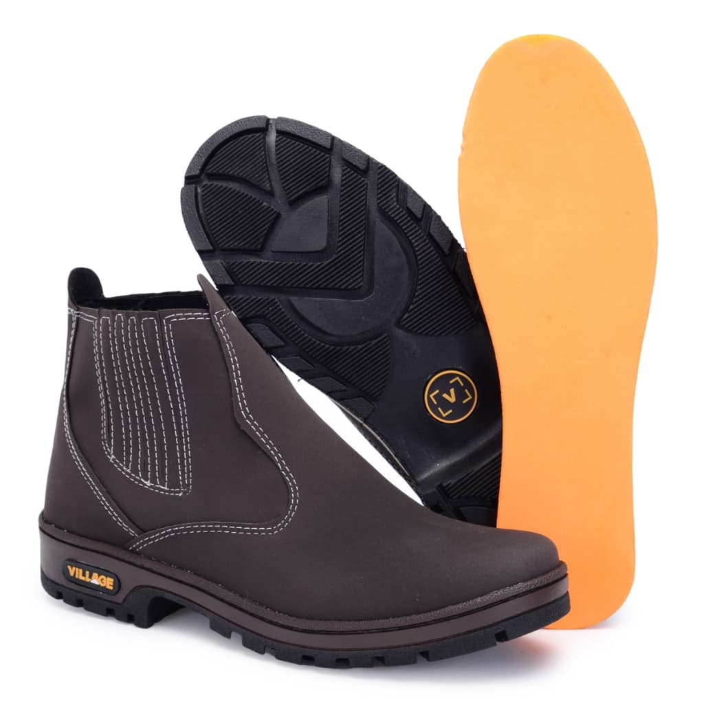 Botina Masculina Bota Village Boots Lançamento 2025 Passeio Envio Já