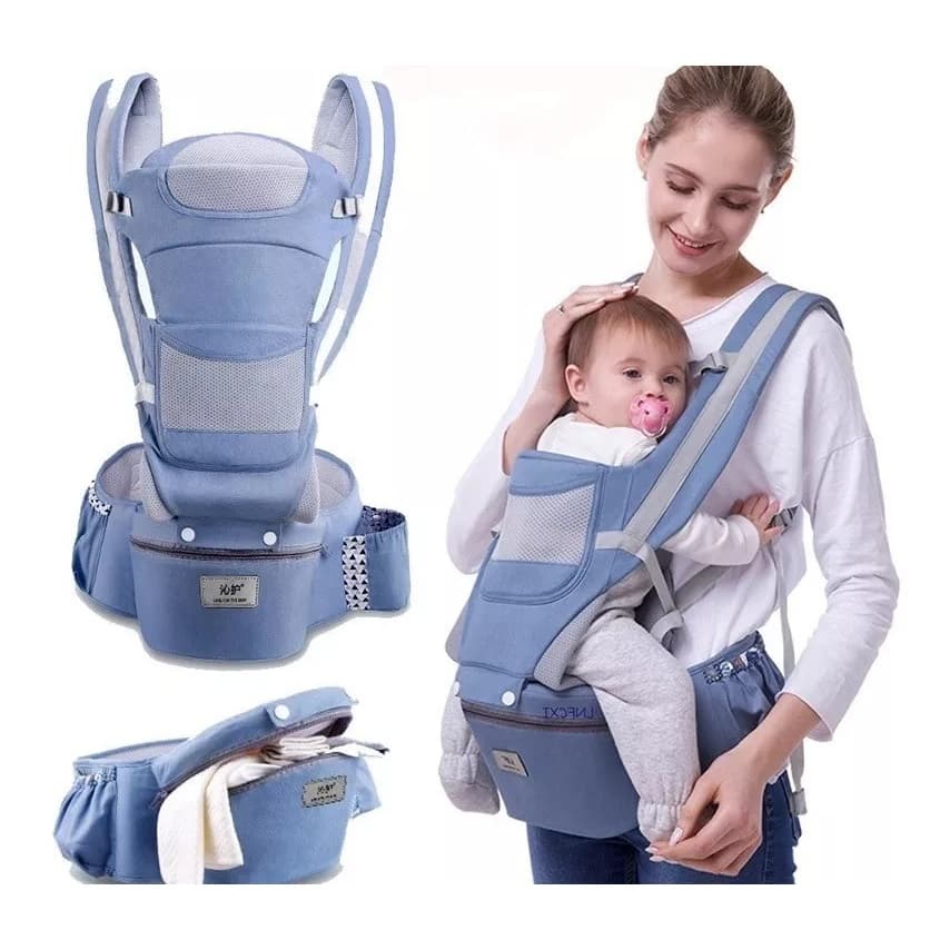 Bolsa Canguru Ergonômico Mamãe 12 Posições 3 Em 1 Varias Cor DKArtigos