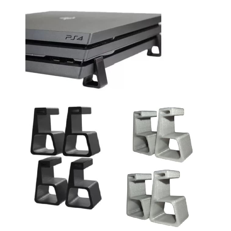 Suporte de Apoio para Console PS4 PRO - Horizontal - 04 Pezinhos