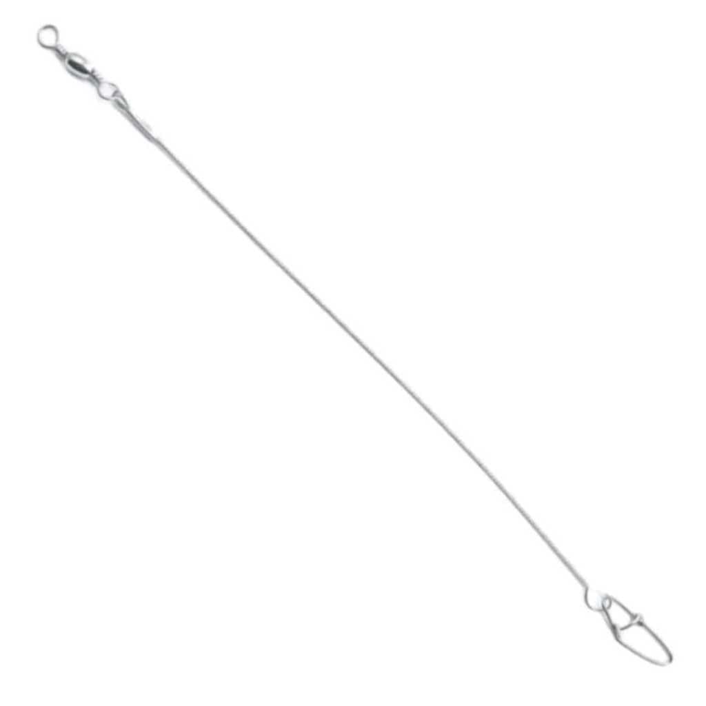 Chicote leader para pesca com troca rápido +distorcedor 100 unidades escolher o tamanho (ATACADO)
