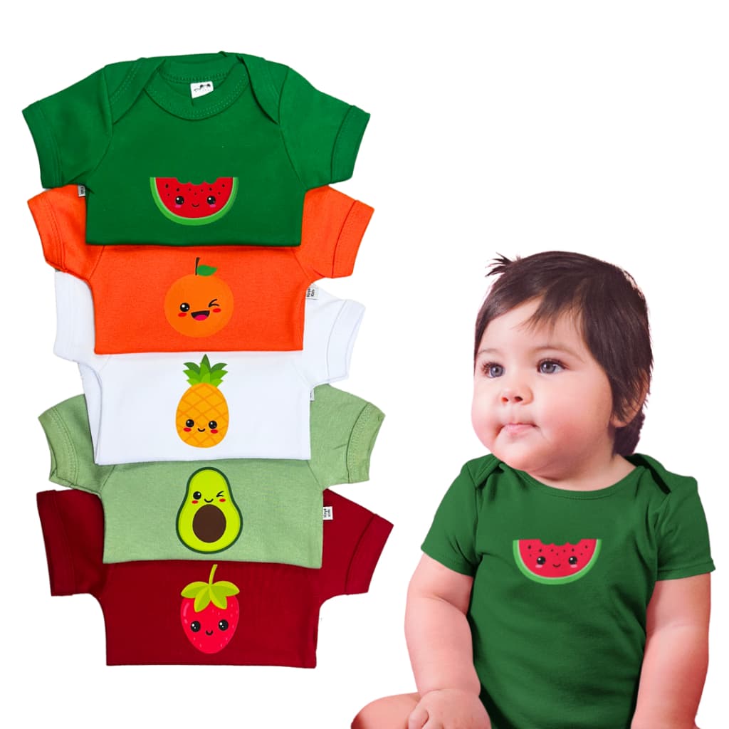 Body Bebe Merversario Tematico Algodao Varias Cores Menina Menino
