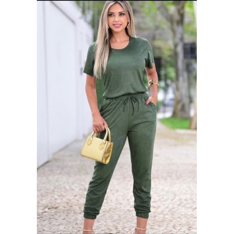 conjunto de suede