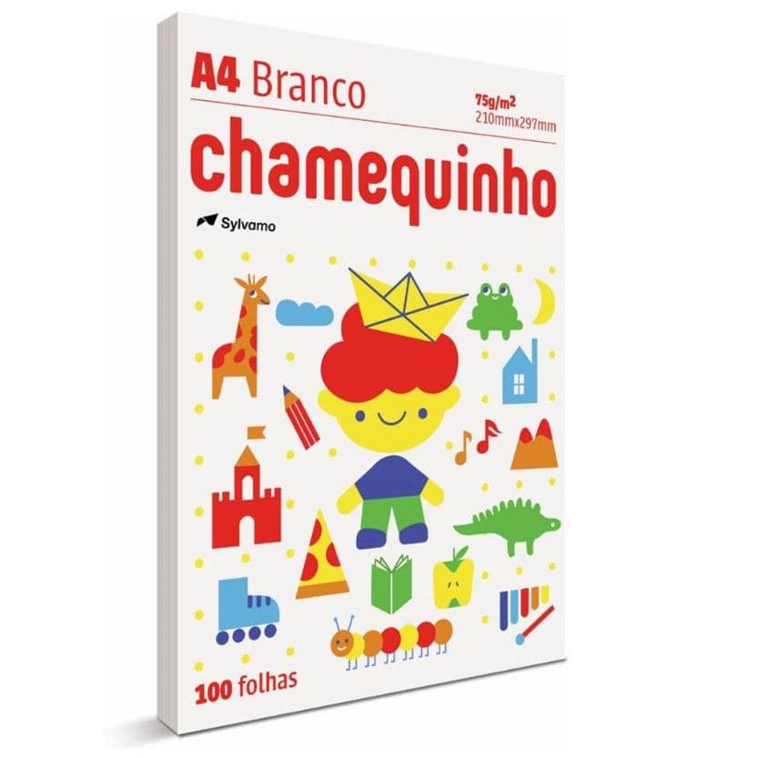 Papel Sulfite Branco A4 75g 210mmx297mm Chamequinho PT 100 FL Chamex