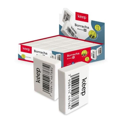 Borracha Branca 60 a unidade Keep - EI131