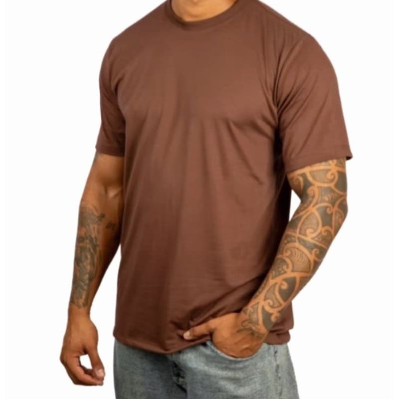 Camiseta masculina camiseta lisa promoção
