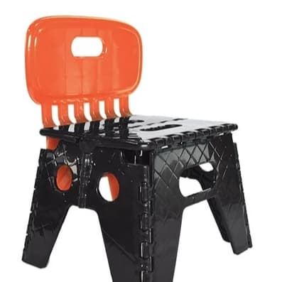 Banquinho Banco Banqueta infantil criança cadeirinha Dobrável Portátil C/ Encosto 21cm toy 25948