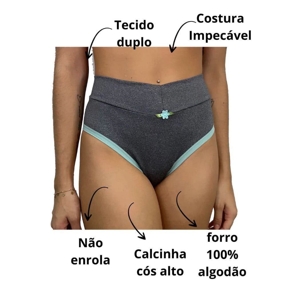 Calcinhas Fitness Cós Alto Calcinha Seca Barriga