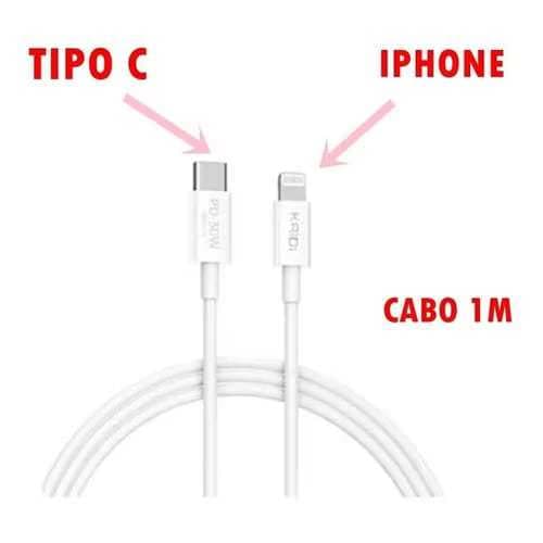 Cabo Carregador Para IPhone KAIDI 30W Carregamento Rápido Turbo Original - Envio Imediato