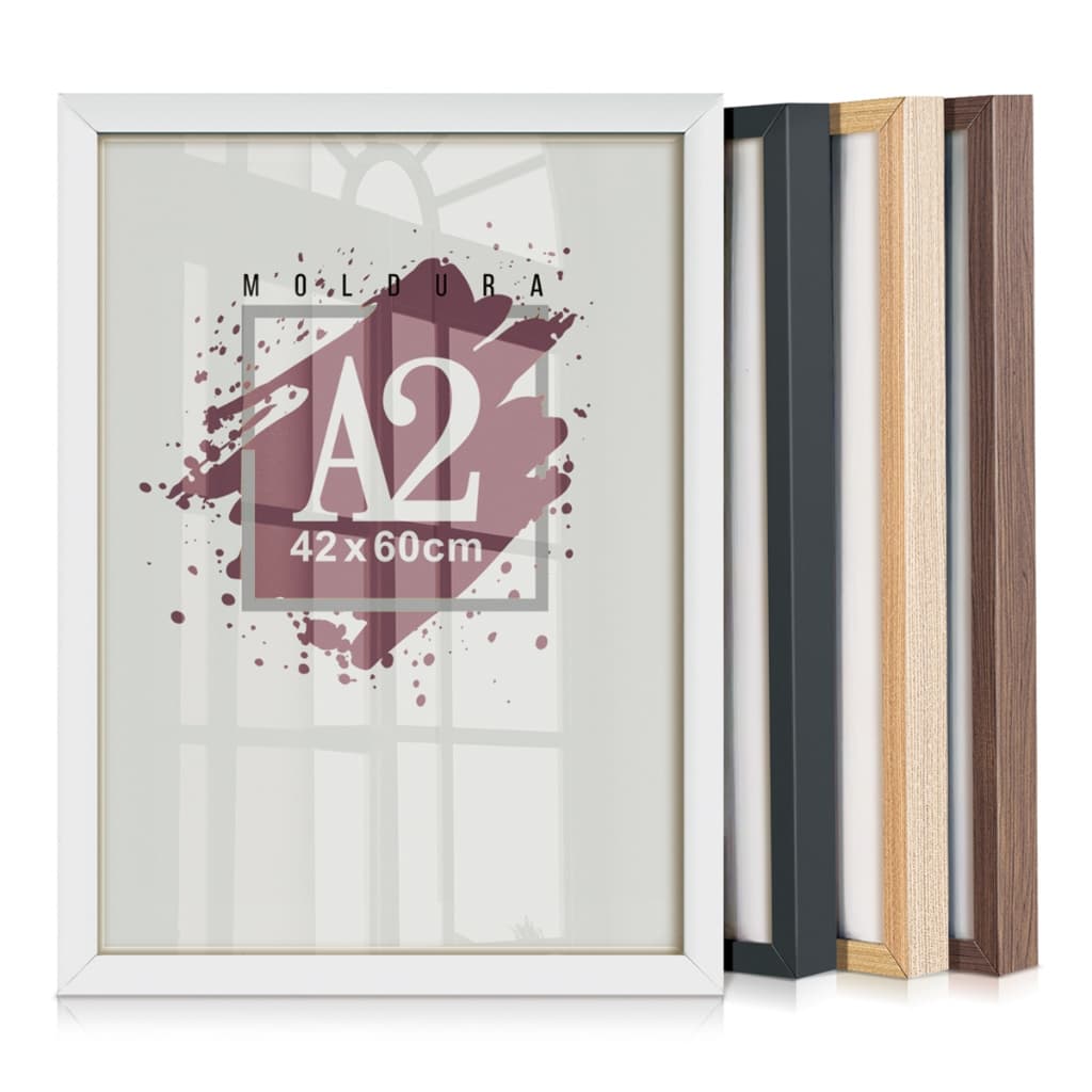 Quadro Moldura A2 42x60 Grande Certificado Caixa Alta Com Vidro ou Ecovidro