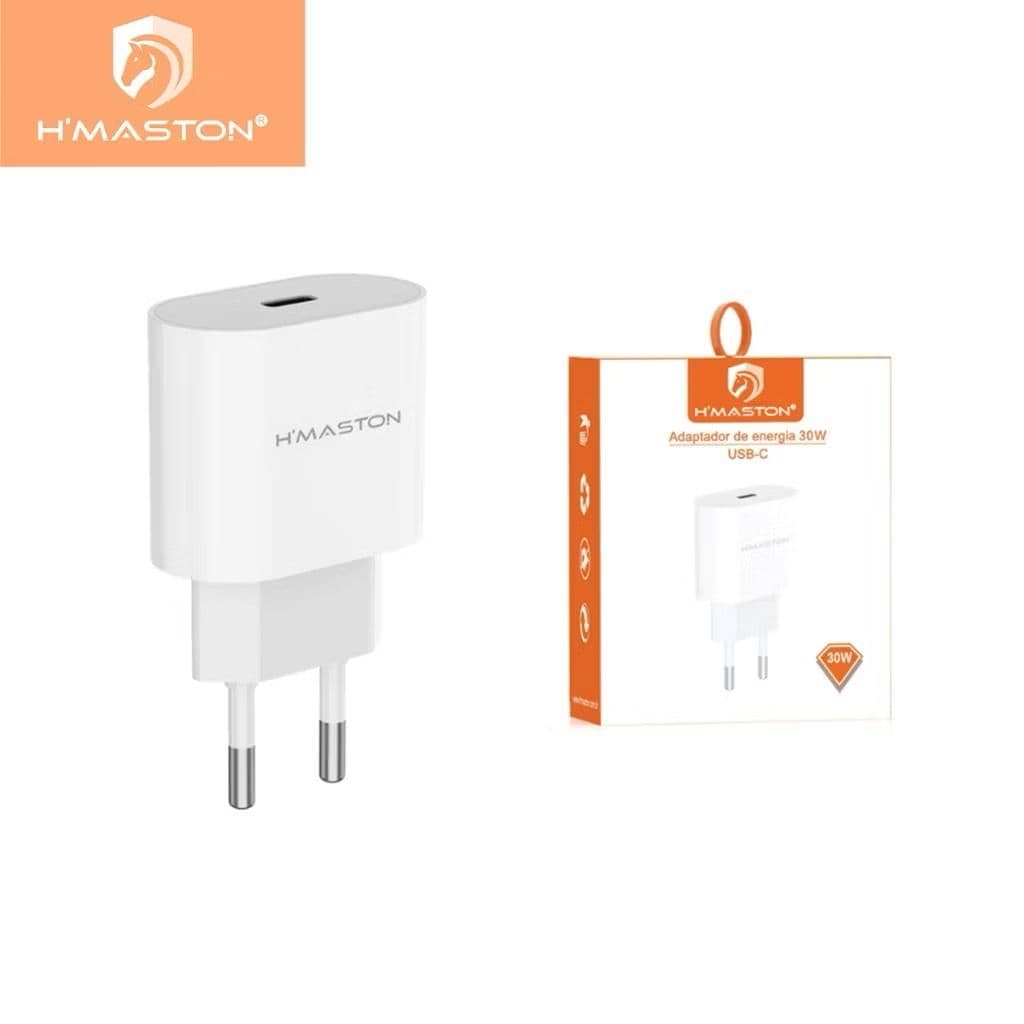 H'maston CB-16 Carregador Tipo-C de Carregamento Turbo 30w Fonte sem cabo 3A Torre Carregar Celular Portátil