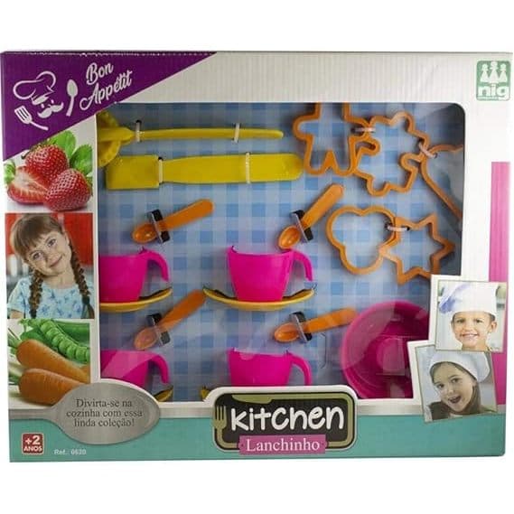 Nig Brinquedos Conjunto Utensílios Infantil Lanchinho 19 Peças