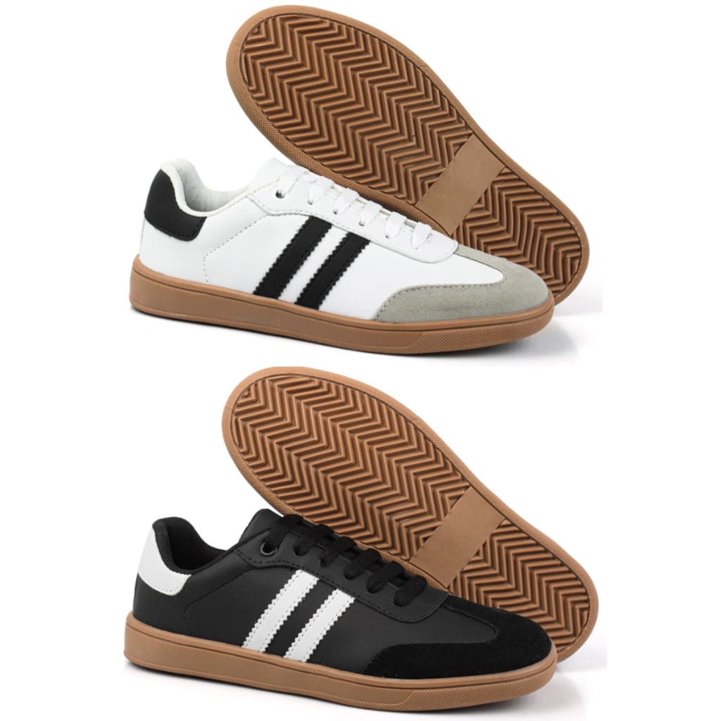 Kit 2 Tênis Feminino Casual Moderno Confortável Modinha Leve